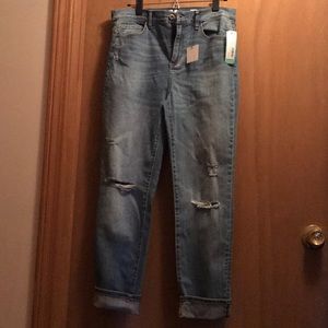 Carrie distressed girlfriend jeans